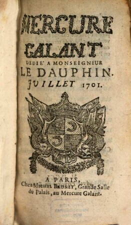 Le mercure galant. 1701, 7