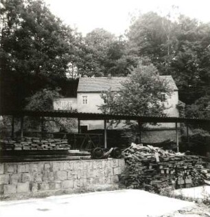 Stadt Wehlen, Buschholzstraße 2. Wohnhaus (1801/1850). Traufseite