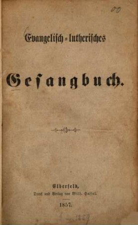 Evangelisch-lutherisches Gesangbuch