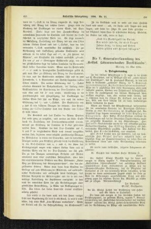 ¬Die¬ V. Generalversammlung des "Kathol. Lehrerverbandes Deutschlands"