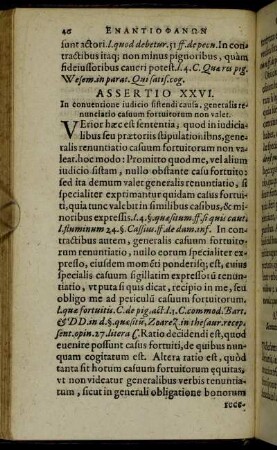 Assertio XXVI. - Assertio L.