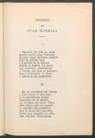 Historia de Juan Moreira