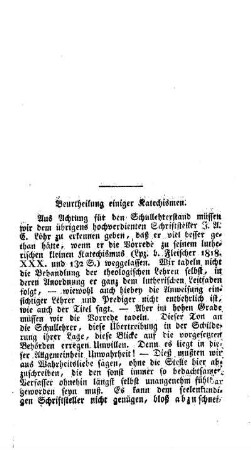 Beurtheilung einiger Kathechismen