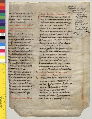 Enarrationes in psalmos - Studienbibliothek Dillingen XV Fragm. 5