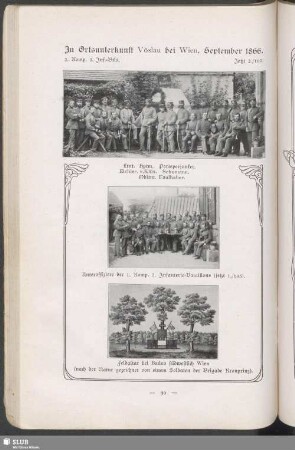 In Ortsunterkunft Vöslau bei Wien, September 1866