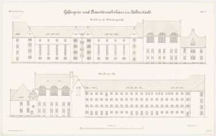 Landgericht und , Halberstadt Gefängnis: Aufrisse 1:100
