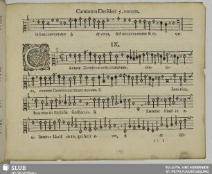 IX. Cantate Domino canticum novum