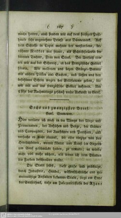Sechs und zwanzigster Brief. Genf. Chamouny