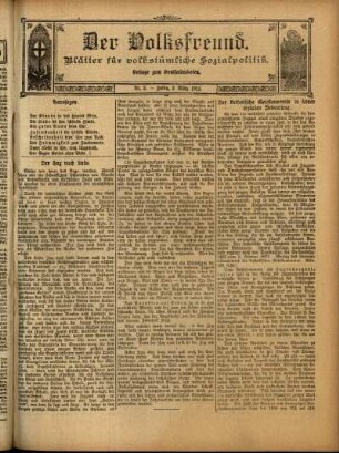 Ausgabe vom Sonntag, den 03. März 1912.