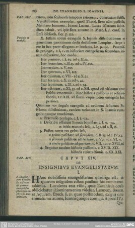 Caput XIV. De insignibus evangelistarum