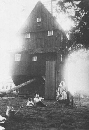 Oderwitz-Niederoderwitz. Kretschmer-Windmühle, Sommer 1913, Repro
