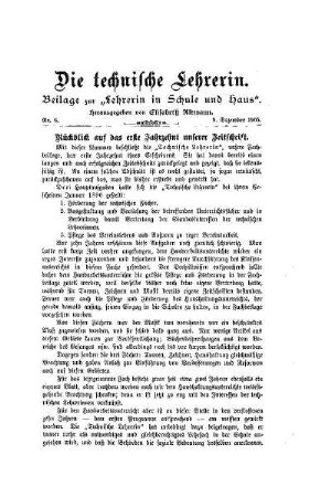 Rückblick auf das erste Jahrzehnt unserer Zeitschrift