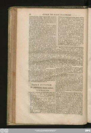Caput Octavum. De Adstictionibus Seminis mulieris.