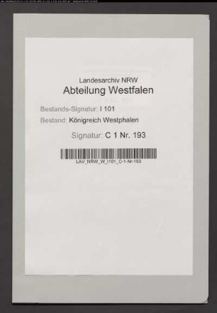 Belegung des noch unfertigen Zuchthauses Herford