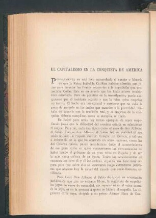 El capitalismo en la conquista de América