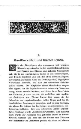 Ku-Klux-Klan und Richter Lynch