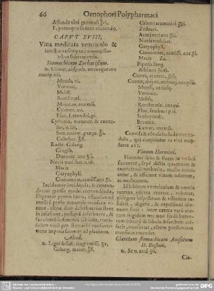 Caput XVIII. Vina medicata ventriculo & intestinis asscripta, eorumque, fluxibus subvenientia