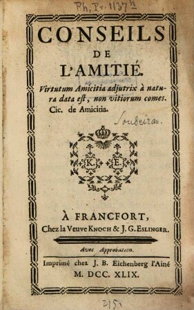 Conseils De L'Amitié