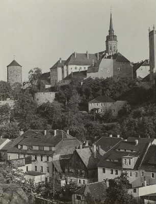 Bautzen. Blick vom Protschenberg zum Petridom