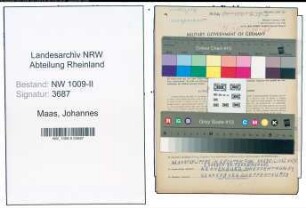 Entnazifizierung Johannes Maas , geb. 09.05.1903 (Gastwirt)