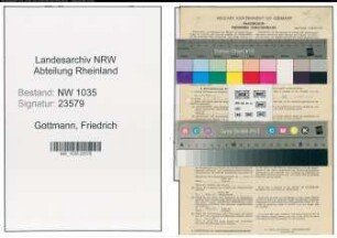 Entnazifizierung Friedrich Gottmann , geb. 05.05.1901 (Kaufmaennischer Angestellter)