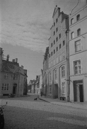 Stralsund. Blick entlang der Schillstraße