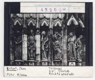 Erfurt, Dom, Triangel, Nordwest-Portal, rechtes Gewände