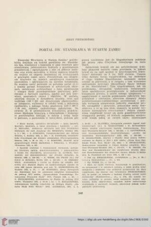 30: Portal św. Stanisława w Starym Zamku