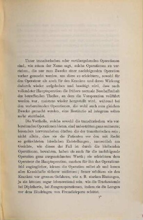 Transitorische und vorbereitende Operationen : Inaugural. Dissertation