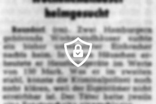 Wochenendhäuser heimgesucht