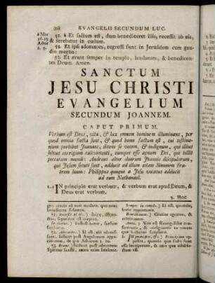 398-543, Sanctum Jesu Christi Evangelium Secundum Joannem
