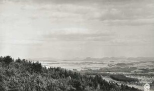 Sächsische Schweiz. Ansicht vom Borsberg (von Nordwest)