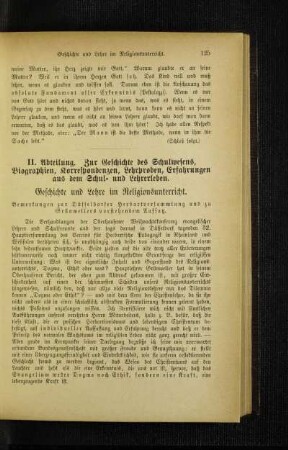 Geschichte und Lehre im Religionsunterricht : Bemerkungen zur Düsseldorfer Herbartversammlung und zu Grünwellers vorstehendem Aufsatz