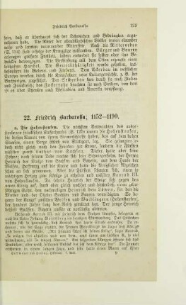 22. Friedrich Barbarossa; 1152 - 1190