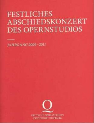 Festliches Abschiedskonzert des Opernstudios