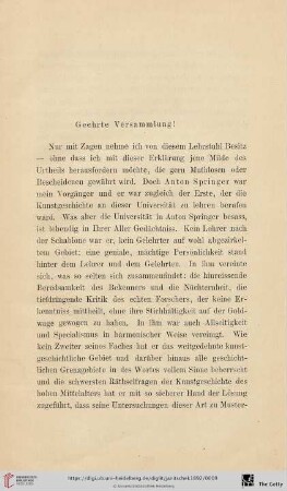 Geehrte Versammlung!