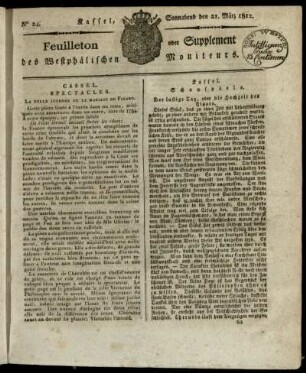 No. 24, Sonnabend den 21. Maerz 1812