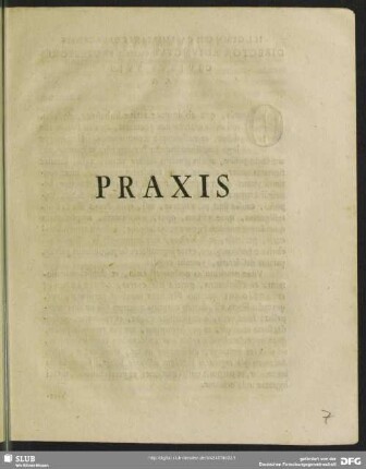 Praxis : [P. P. Domin. Iudic. sive pridie non. April. A. R. S. MDCCXLV.]