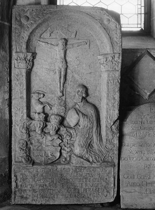 Epitaph des Stiftskaplans Nikolaus Artus Prunner : Epitaph des Stiftskaplans Nikolaus Artus Prunner. Stein (um 1654). Leoben (Steiermark), Ehemalige Stiftskirche Heilige Maria und Margaretha