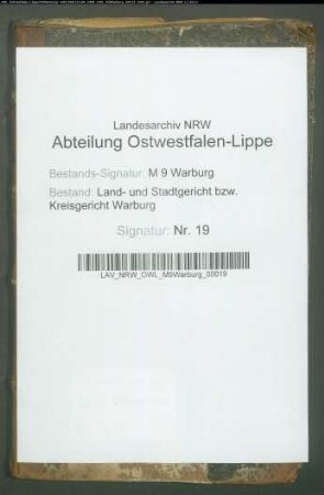Repertorium über die reponierten Vormundschaftsakten
