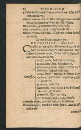 Caput decimumtertium. De Cervisia.