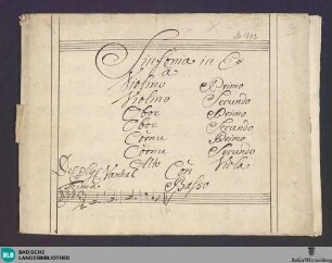 Symphonies - Don Mus.Ms. 1992 : E; BryVa E1