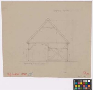 Schinkel ([Landkreis] Osnabrück): Ziegelhof. Tenne (Schnitt)