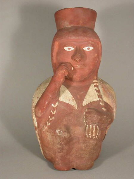 Kneeling anthropomorphic figure