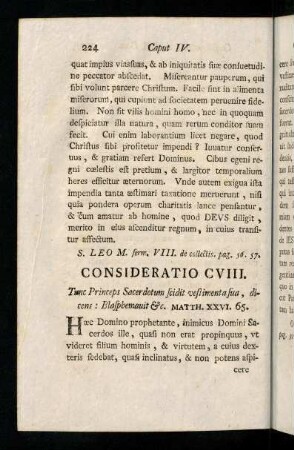 224-235, Consideratio CVIII - CXI
