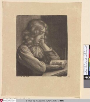 [Lesender Junge; Boy Reading a Book]