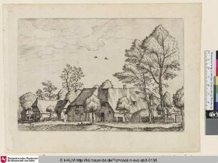 [Large Farm with Draw Well; Großer Bauernhof mit einem Brunnen]