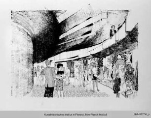 Palazzo dei Congressi: Skizze des Wandelgangs im Auditorium
