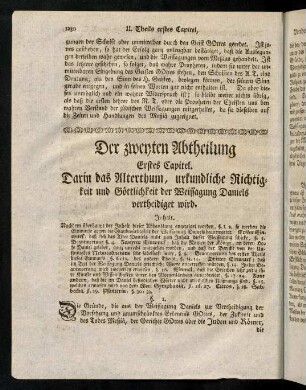 1230-1366, Zweyte Abtheilung