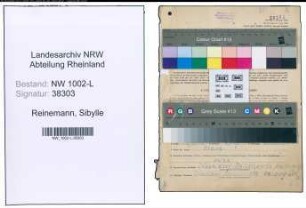 Entnazifizierung Sibylle Reinemann , geb. 07.09.1911 (Aufseherin)